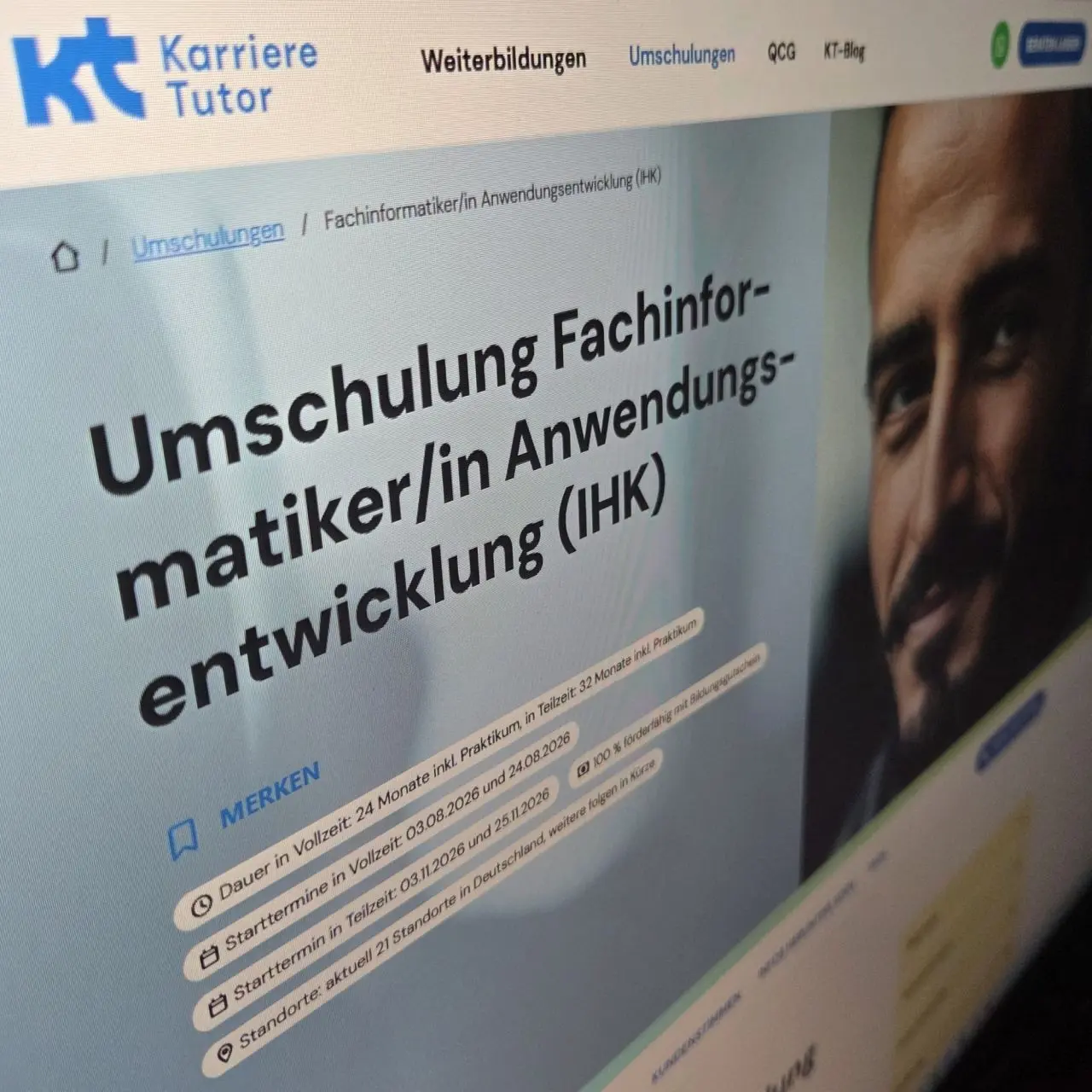 Modern retraining in IT professions